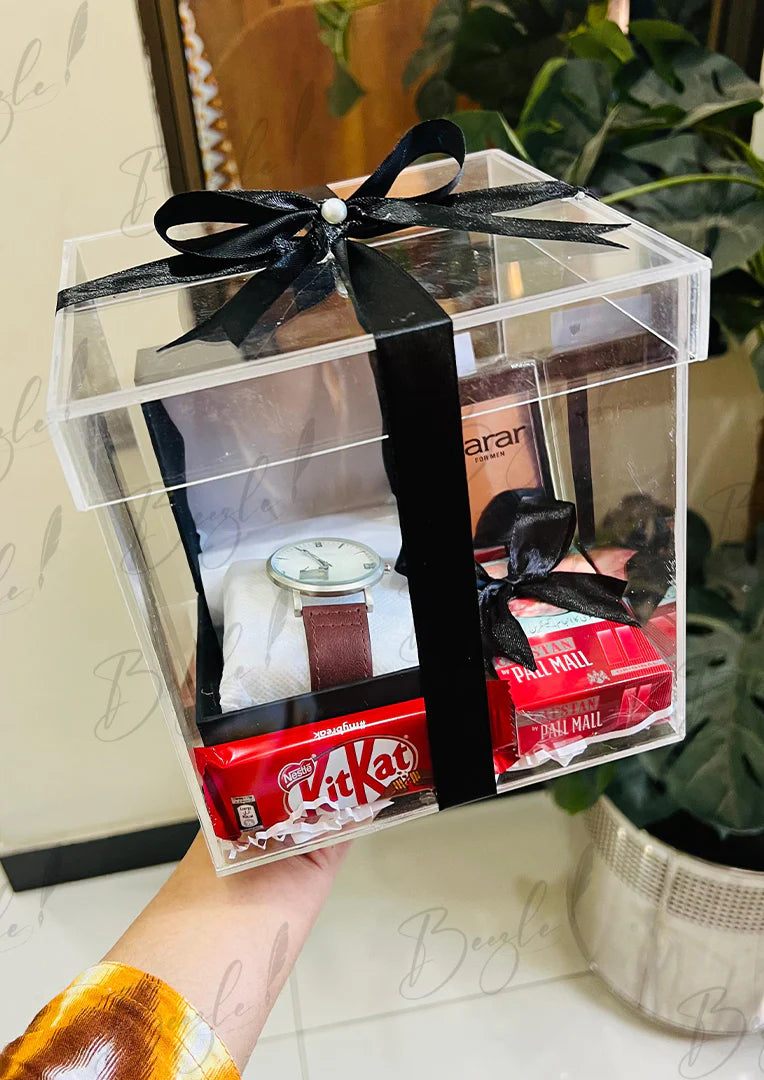 Gift Box for Him – Watch, Perfume & KitKat Treat | ANN-003