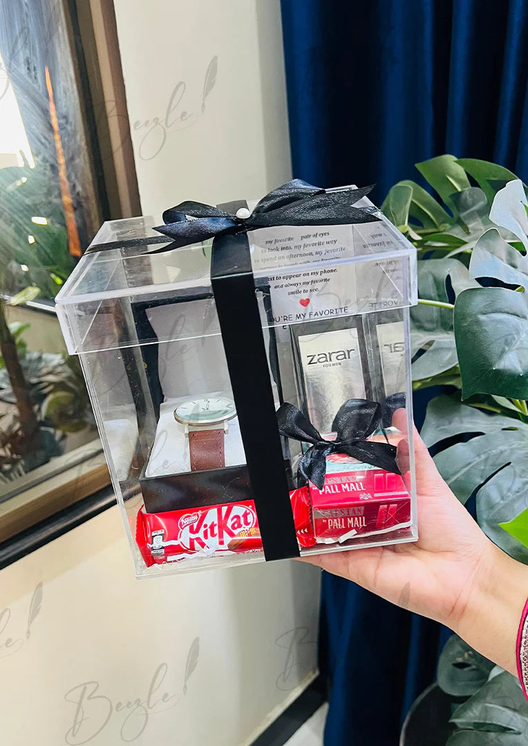 Gift Box for Him – Watch, Perfume & KitKat Treat | ANN-003